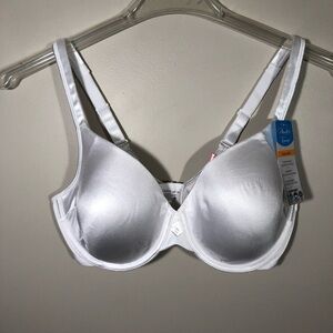 NWT Playtex Love My Curves White Bra SZ 36D